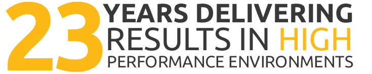 23 Years in delivering results